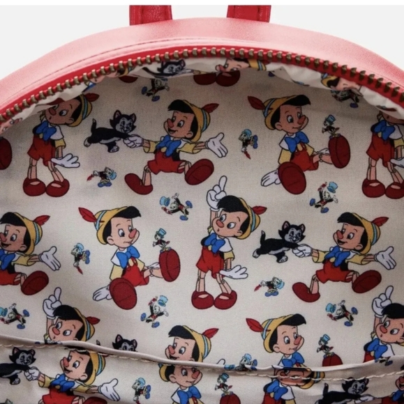 Disney Loungefly Pinocchio Marionette Mini Backpack WDBK2238 - Picture 6 of 7